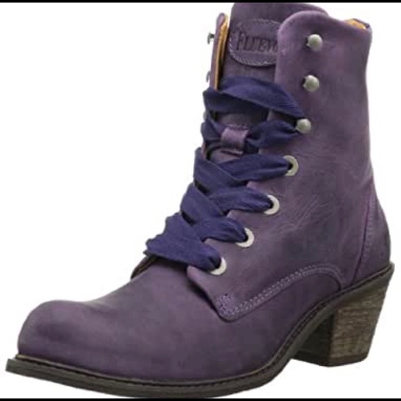 Fluevog “Nuni” Purple Boots; NWOT ;  size 7 - Picture 3 of 4
